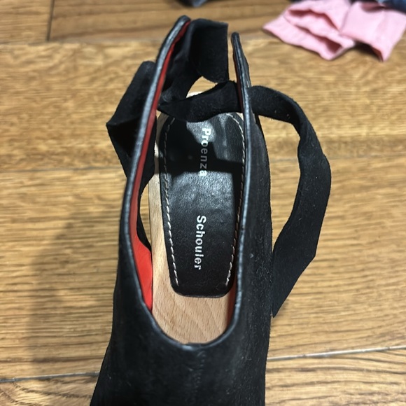 Proenza Schouler clog, sandals, suede, leather and wood!! - Picture 3 of 9